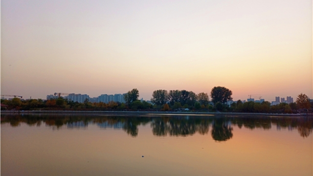 蘆花白，秋水寒